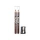 Creion pentru ochi si sprancene Go Brow Duo Dark Brown, 2x0.62 g, Ruby Kisses 687409