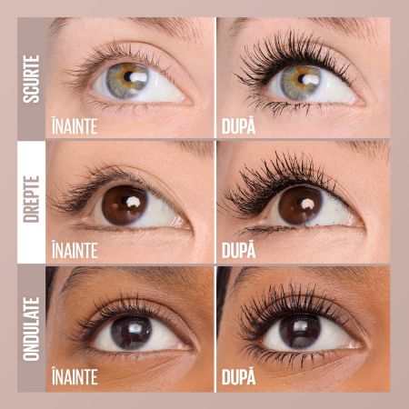 Mascara pentru gene alungite si volum intens Nunata Black Lash Sensational Body, 9 ml, Maybelline 687490