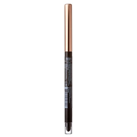 Creion pentru ochi 24 HR Eyeliner Waterproof Blackest Black, 0.3 g, Ruby Kisses 687497