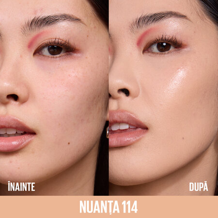 Fond de ten iluminator Nuanta 114 Lifter Plump & Glow, 30 ml, Maybelline 687576