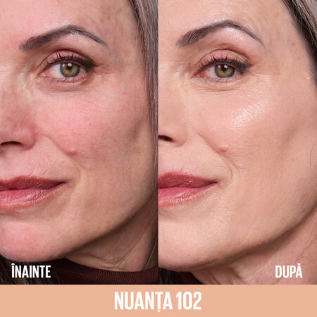 Fond de ten iluminator Nuanta 102 Lifter Plump & Glow, 30 ml, Maybelline 687549