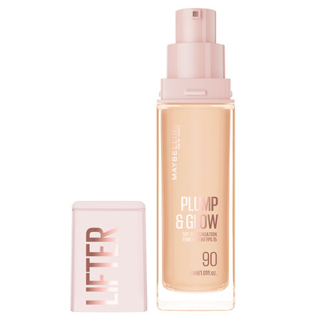 Fond de ten iluminator Nuanta 90 Lifter Plump & Glow, 30 ml, Maybelline 687525