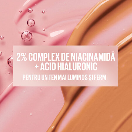 Fond de ten iluminator Nuanta 90 Lifter Plump & Glow, 30 ml, Maybelline 687528