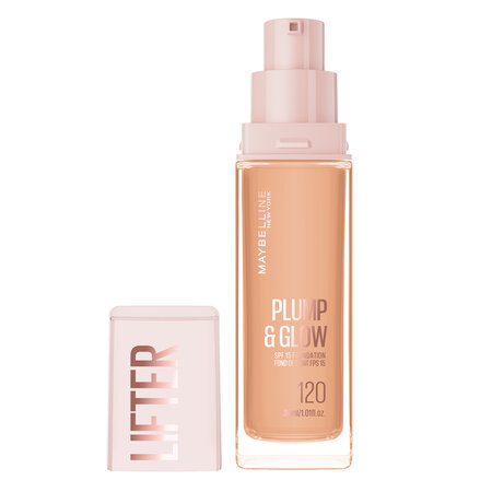 Fond de ten iluminator Nuanta 120 Lifter Plump & Glow, 30 ml, Maybelline 687625