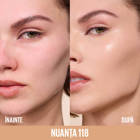 Fond de ten iluminator Nuanta 118 Lifter Plump & Glow, 30 ml, Maybelline 687609