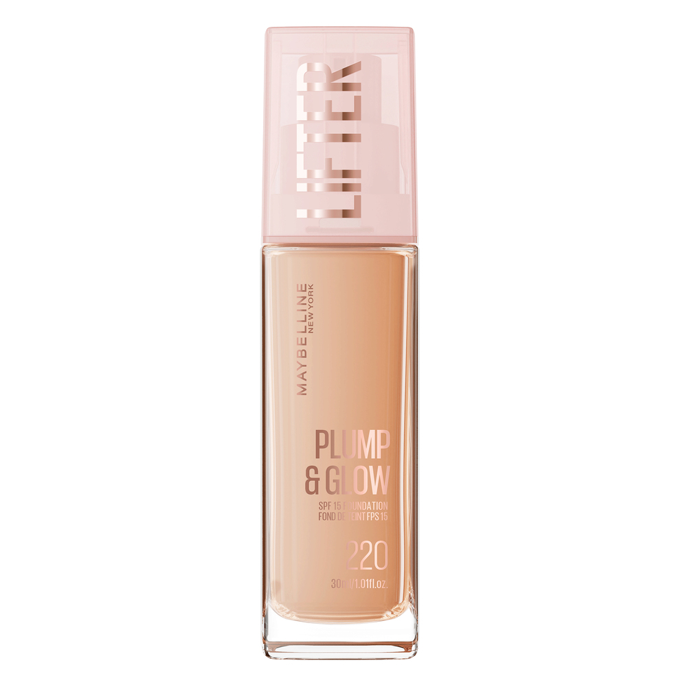 Fond de ten iluminator Nuanta 220 Lifter Plump & Glow, 30 ml, Maybelline