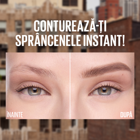 Creion pentru definirea sprancenelor Nuanta 04 Medium Brown Quick Shaper, 1 g, Maybelline 687856