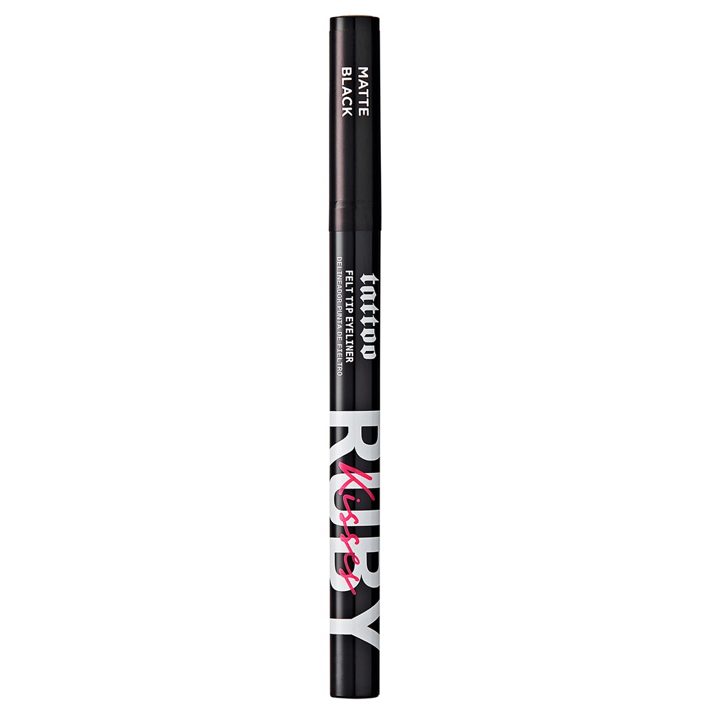 Tus de ochi Tattoo Felt Tip Eyeliner Matte Black, 0.7 ml, Ruby Kisses