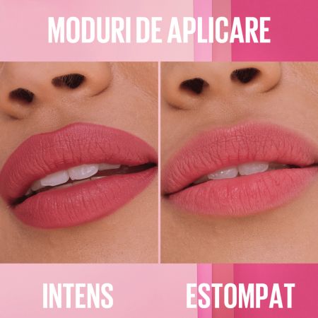 Ruj-serum mat cu efect hidratant Nuanta 002 Maybe It's, 4.5 g, Maybelline 688396