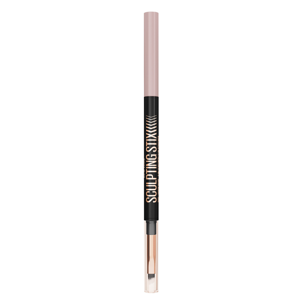Creion de ochi smokey cu doua capete Nuanta 016 Black Blur Sculpting Stix, 0.7 g, Maybelline
