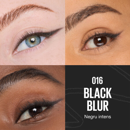 Creion de ochi smokey cu doua capete Nuanta 016 Black Blur Sculpting Stix, 0.7 g, Maybelline 688374