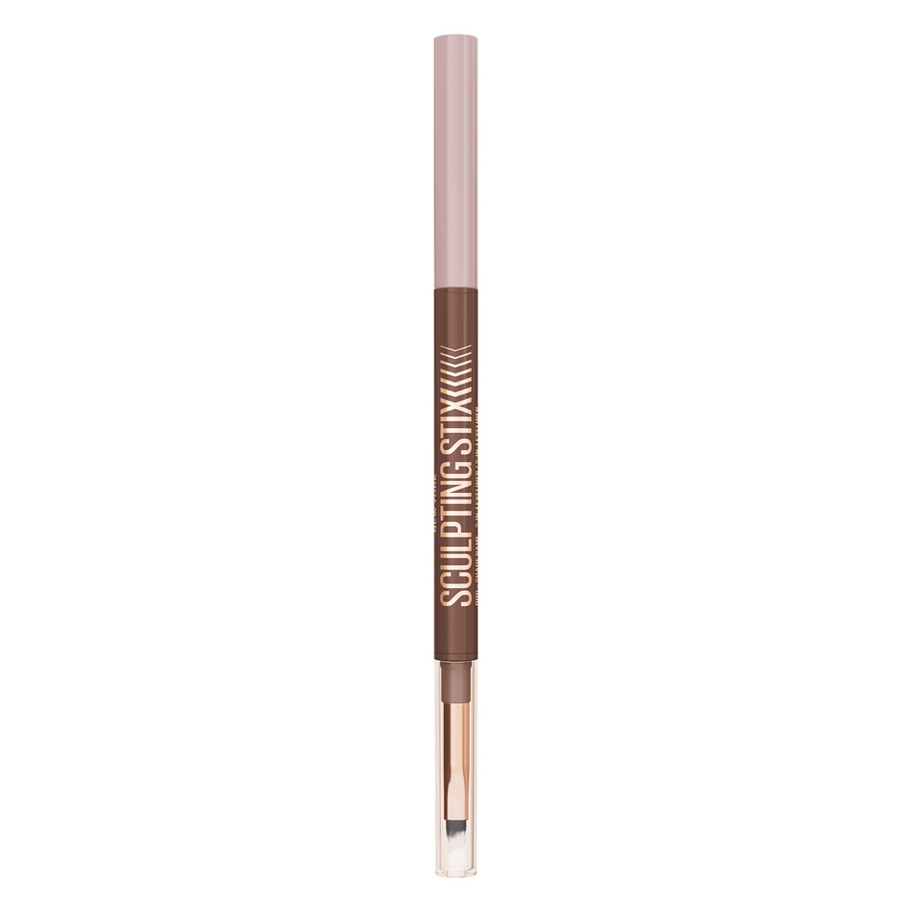 Creion de ochi smokey cu doua capete Nuanta 014 Mocha Contour Sculpting Stix, 0.7 g, Maybelline