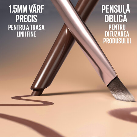 Creion de ochi smokey cu doua capete Nuanta 014 Mocha Contour Sculpting Stix, 0.7 g, Maybelline 688335