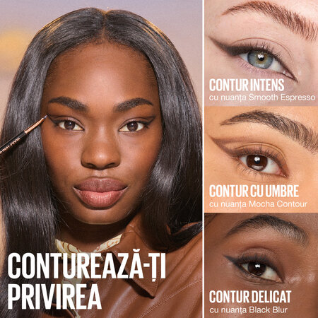 Creion de ochi smokey cu doua capete Nuanta 014 Mocha Contour Sculpting Stix, 0.7 g, Maybelline 688337