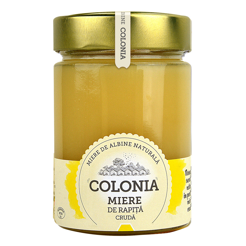 Miere cruda de rapita Colonia, 420 g, Evicom Honey