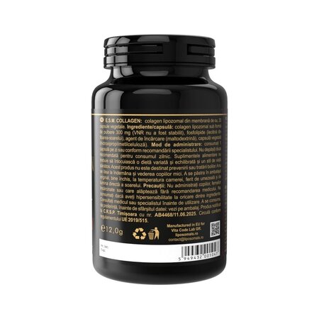 Colagen Lipozomal ESM, 300 mg, 30 capsule vegetale, Vio Nutri Lab 688063