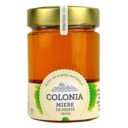 Mierea cruda de menta Colonia, 420 g, Evicom Honey