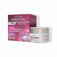 Crema de zi cu factor de protectie SPF 50 si efect antirid H3 Evolution Age Control, 50 ml, Gerovital