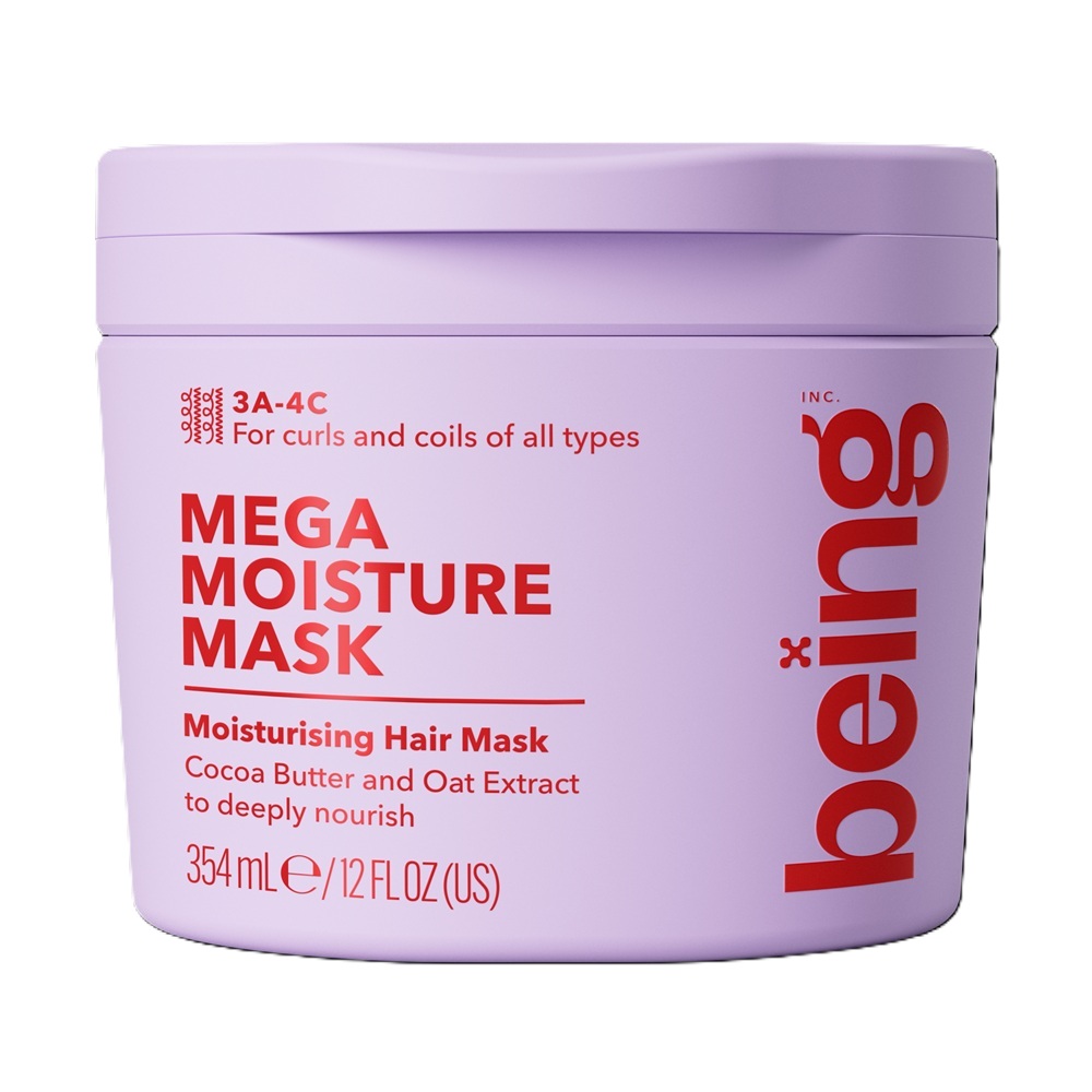 Masca hidratanta pentru bucle si par foarte cret Mega Moisture, 354 ml, Being