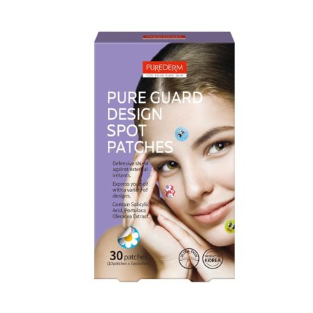 Plasturi anti- acnee cu acid salicilic si extract de Portulaca, 30 bucati, Purederm