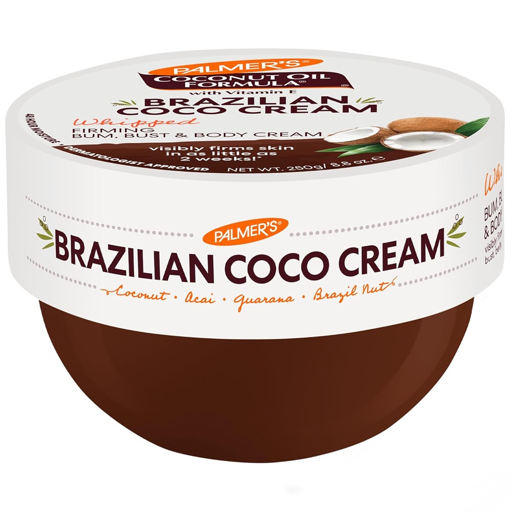 Crema de corp pentru fermitate cu ulei de Cocos si nuci braziliene, 250 g, Palmer's