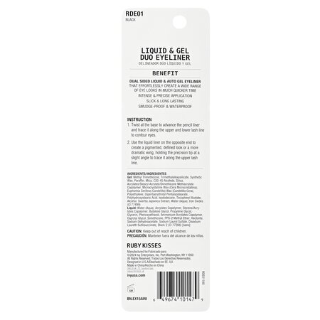 Tus de ochi Duo Eyeliner Black, 0.35 ml, Ruby Kisses 688174