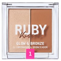 Iluminator si bronzar Glow & Bronze Light, 9.9 g, Ruby Kisses