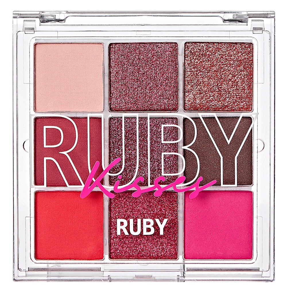 Paleta de farduri Makeup Palette Ruby, 14.4 g, Ruby Kisses