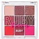 Paleta de farduri Makeup Palette Ruby, 14.4 g, Ruby Kisses 688196