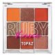 Paleta de farduri Makeup Palette Topaz, 14.4 g, Ruby Kisses 688199