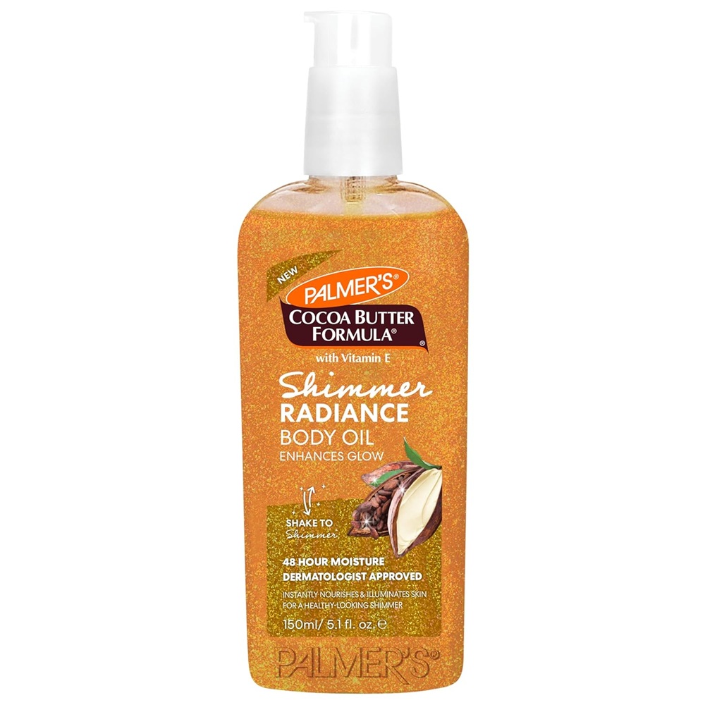 Ulei de corp cu unt de Cacao Shimmer Radiance, 150 ml, Palmer's