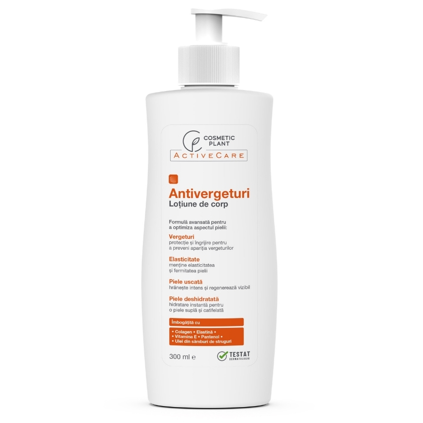 Lotiune de corp antivergeturi Active Care, 300 ml, Cosmetic Plant