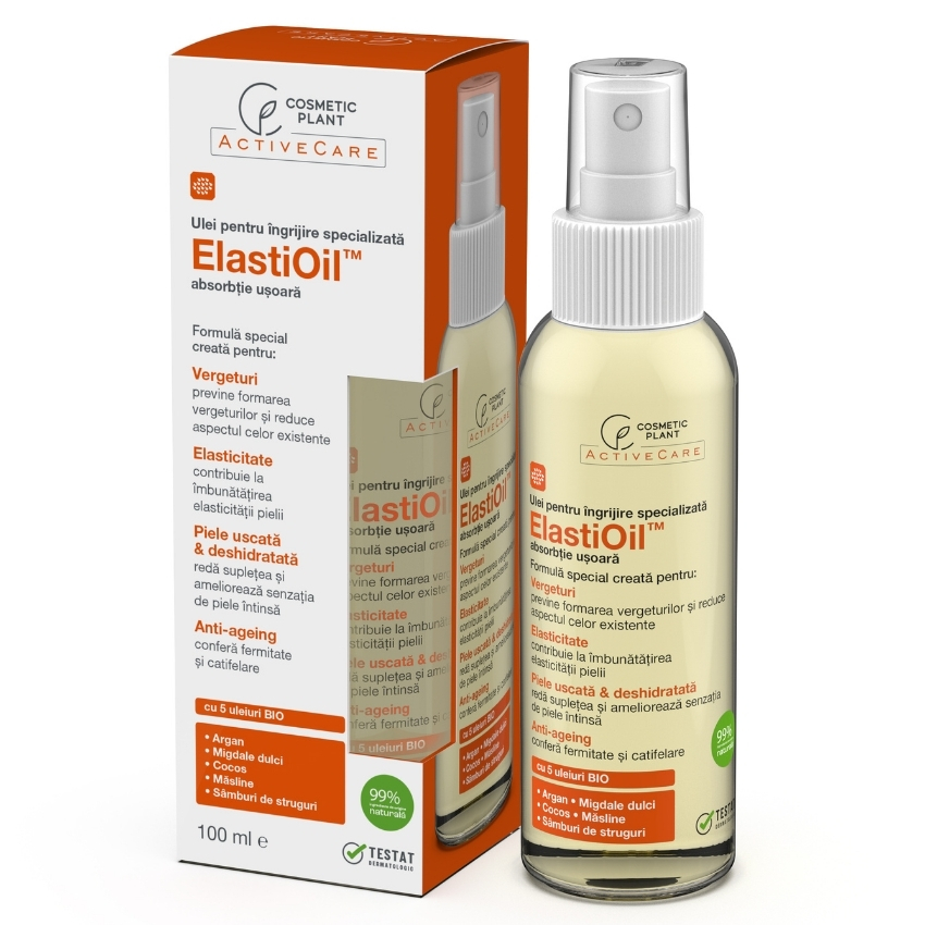 Ulei pentru ingrijire specializata ElastiOil Active Care, 100 ml, Cosmetic Plant