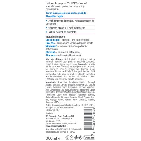 Lotiune de corp intens hidratanta cu 5% uree Active Care, 300 ml, Cosmetic Plant 712861