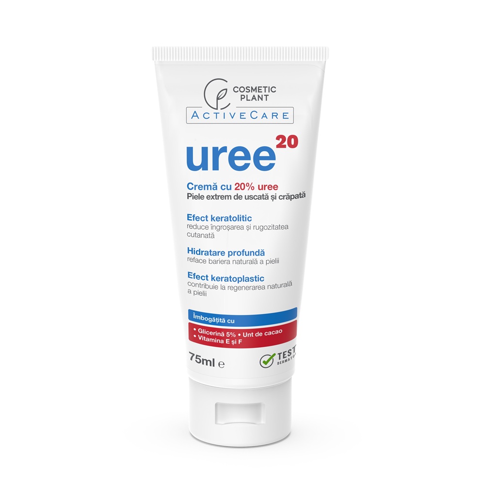 Crema cu 20% uree pentru piele extrem de uscata si crapata Active Care, 75 ml, Cosmetic Plant