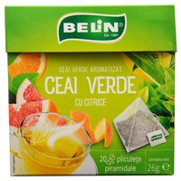 Ceai verde cu citrice, 20 plicuri, Belin