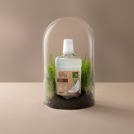 Apa de gura cu aroma de cocos si menta Fresh Breath, 500 ml, Ecodenta 688481