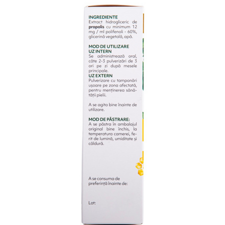 Extract natural de propolis fara alcool, 20 ml, Albina Carpatina 722133