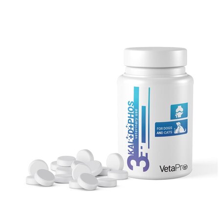 Complex 3 Kal+D+Phos, 60 tablete masticabile, Vetapro 689200