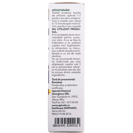 Spray de gura respiratie proaspata fara alcool, 20 ml, Albina Carpatina 722050