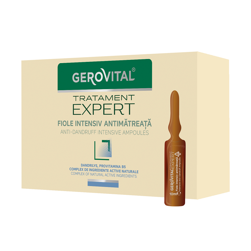 Fiole intensiv antimatreata Tratament Expert, 10 fiole x 10 ml, Gerovital