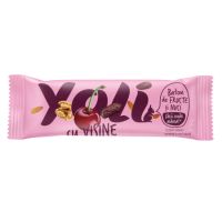 Baton cu nuci caju, migdale si visine, 30 g, Yoli