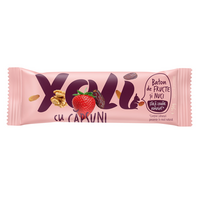 Baton cu nuci caju, migdale si capsuni, 30 g, Yoli