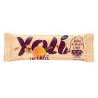 Baton cu nuci caju, migdale si caise, 30 g, Yoli