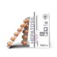 Supliment hepatic pentru caini si pisici Hepatosil Advanced, 30 tablete, Vetapro
