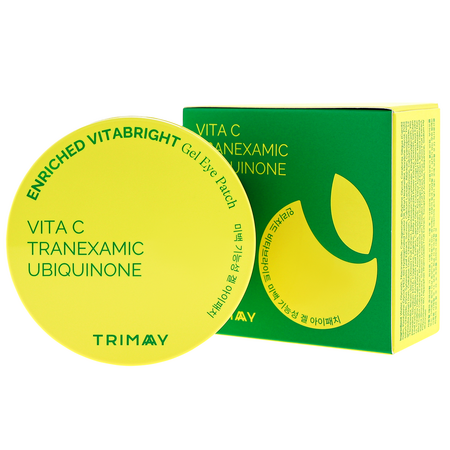 Plasturi din hidrogel cu efect iluminator Enriched Vitabright Gel Eye Patch, 84 g, Trimay