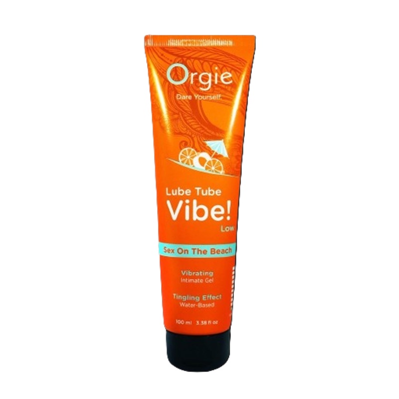 Gel intim pe baza de apa Sex On The Beach Lube Tube Vibe, 100 ml, Orgie