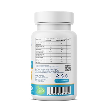 Prostata Super Formula, 90 capsule vegetale, Nutrific 689946