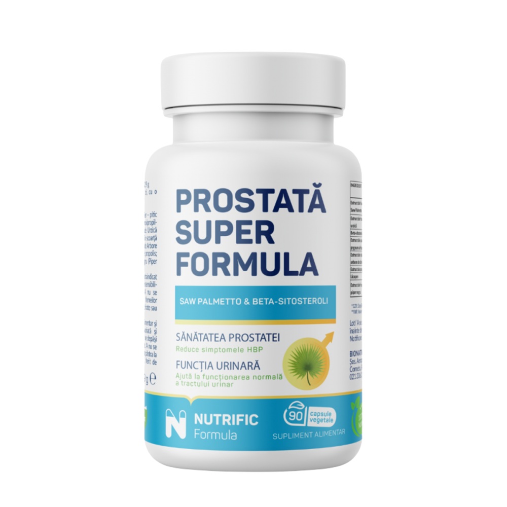 Prostata Super Formula, 90 capsule vegetale, Nutrific