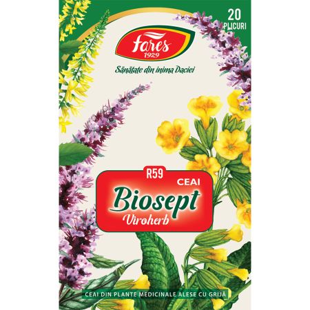 Ceai din plante medicinale Biosept Viroherb R59, 20 plicuri, Fares 701906